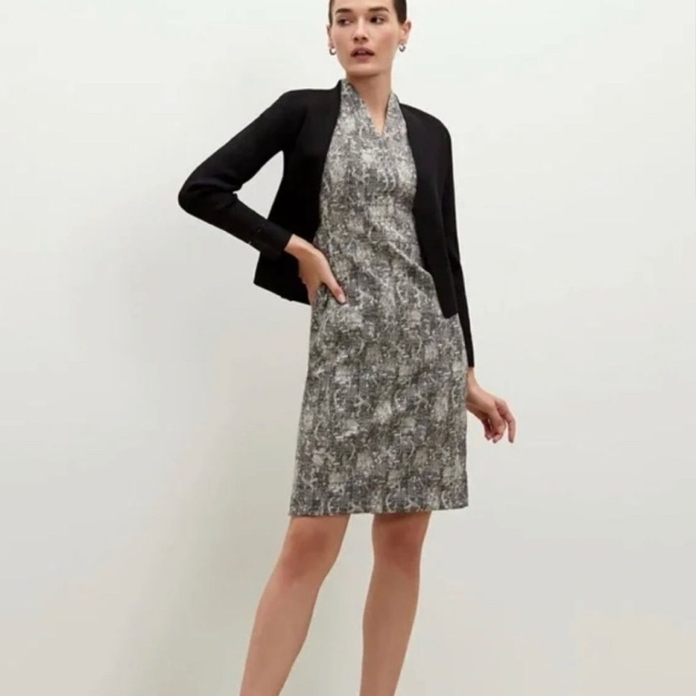 EUC Aditi dress by M. M. La Fleur in crackle (black and white)